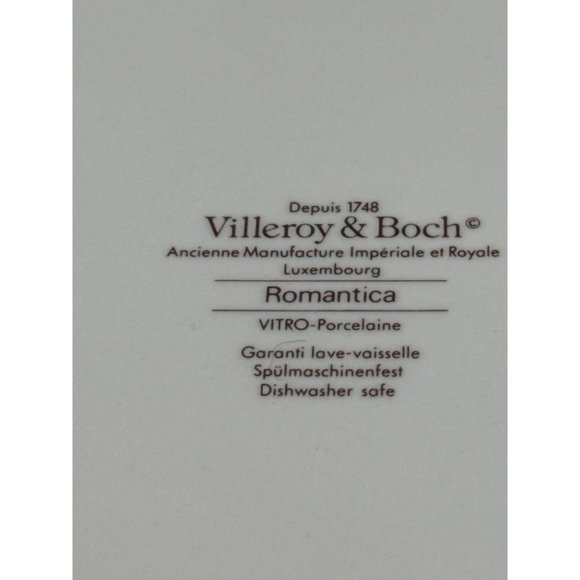 Villeroy and Boch Romantica Small Square Plate Platter 9.75 x 8.75 - Picture 4 of 4
